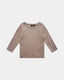 PNOS517-T-shirt langærmet-Warm Grey