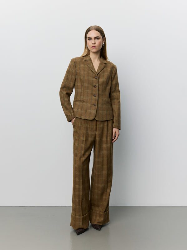 POPPYSW CHECK BLAZER