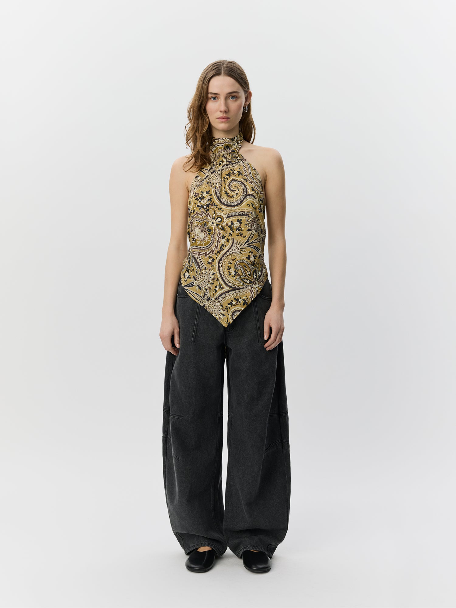 Sofie Schnoor WOMEN RAESW PAISLEY PRINTET HALTERNECK TOP Top 7163 Bronze Mix Paisley