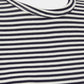 SNOS433-T-shirt langærmet-Navy Striped