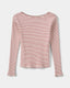 SOMASY T-SHIRT LANGÆRMET - Red Striped