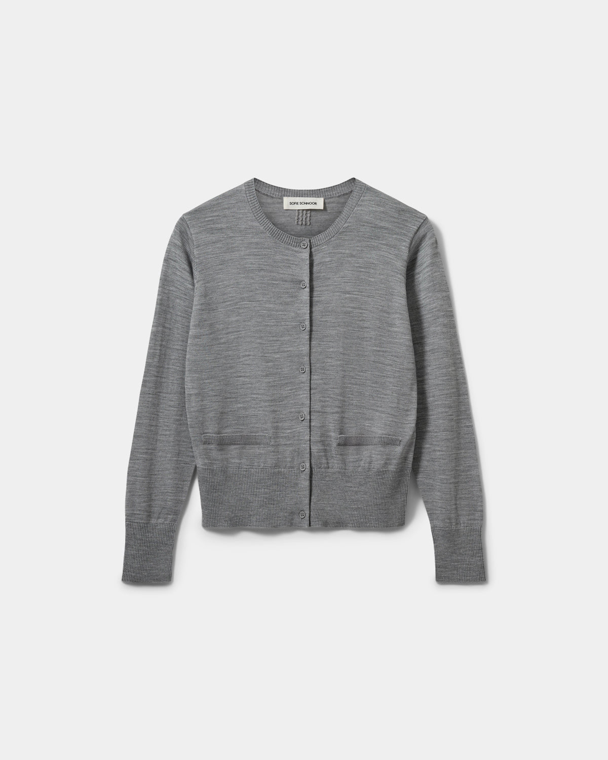 Sofie Schnoor WOMEN SYLENESW KNIT CARDIGAN Cardigan 8000 Grey Melange