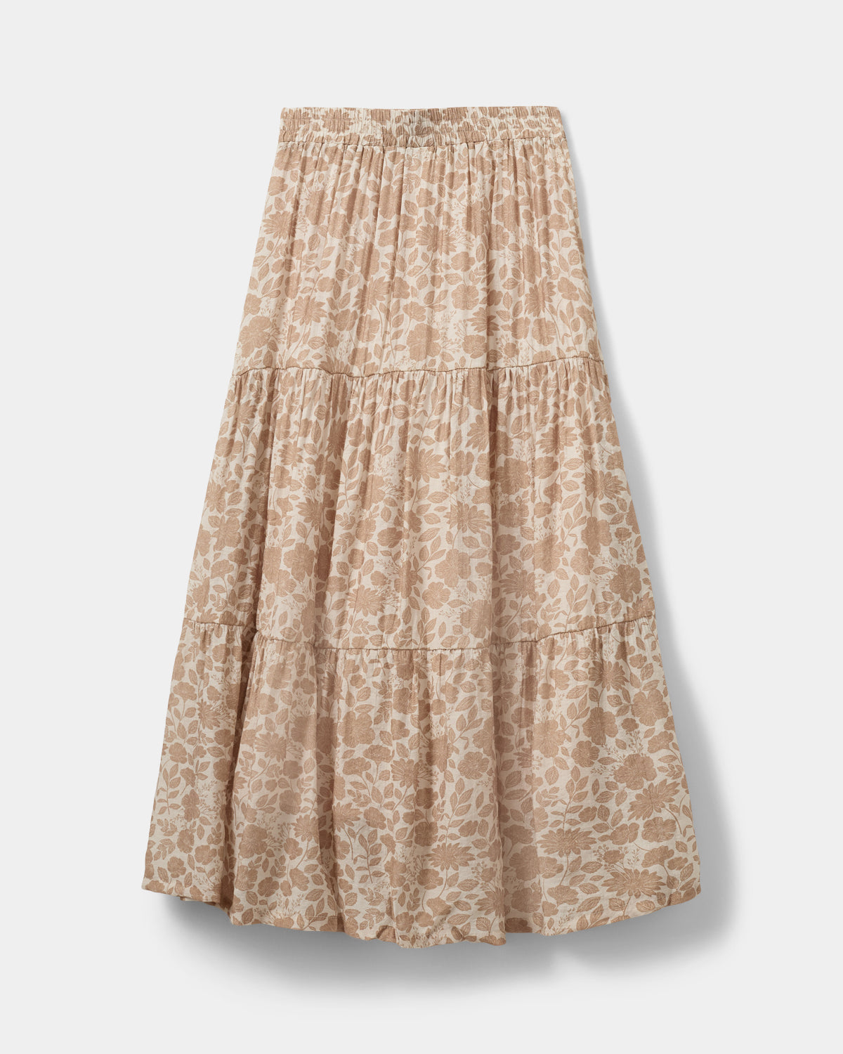Sofie Schnoor YOUNG ViviSY Nederdel Nederdel 9135AOP Flower soft brown