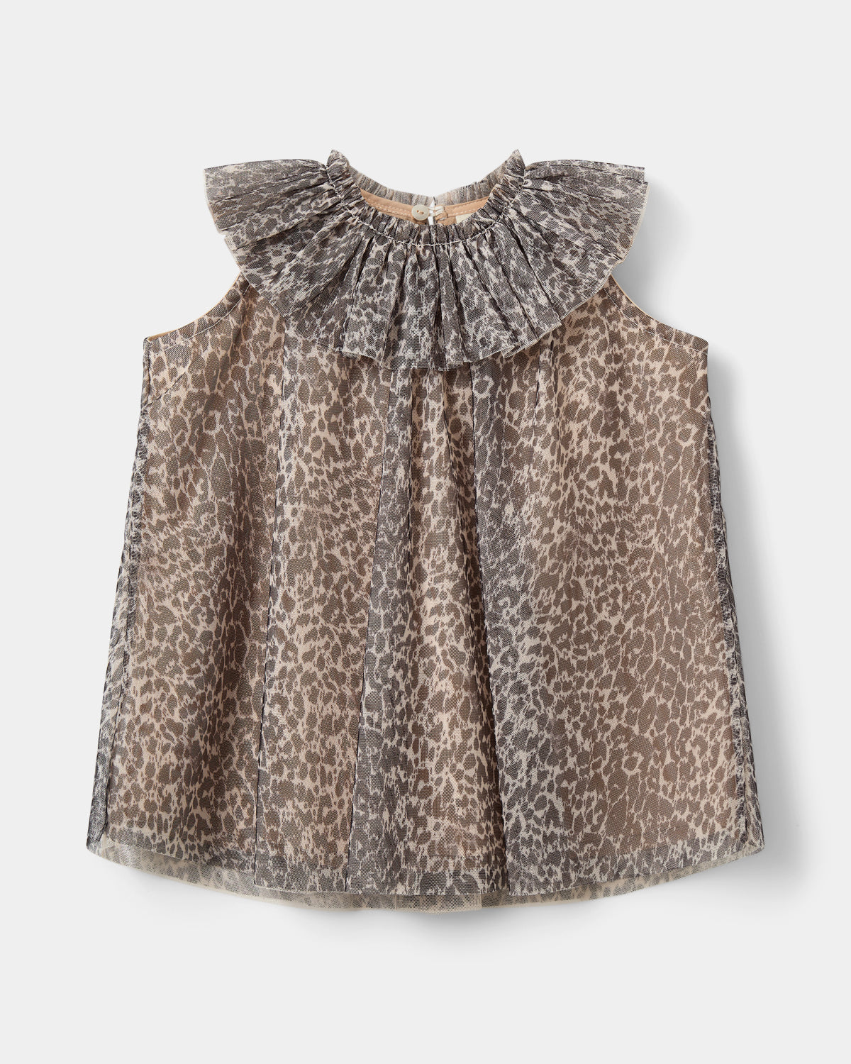 Sofie Schnoor KIDS SoniaKB Kjole Kjole 9140 AOP Leo Light Sand
