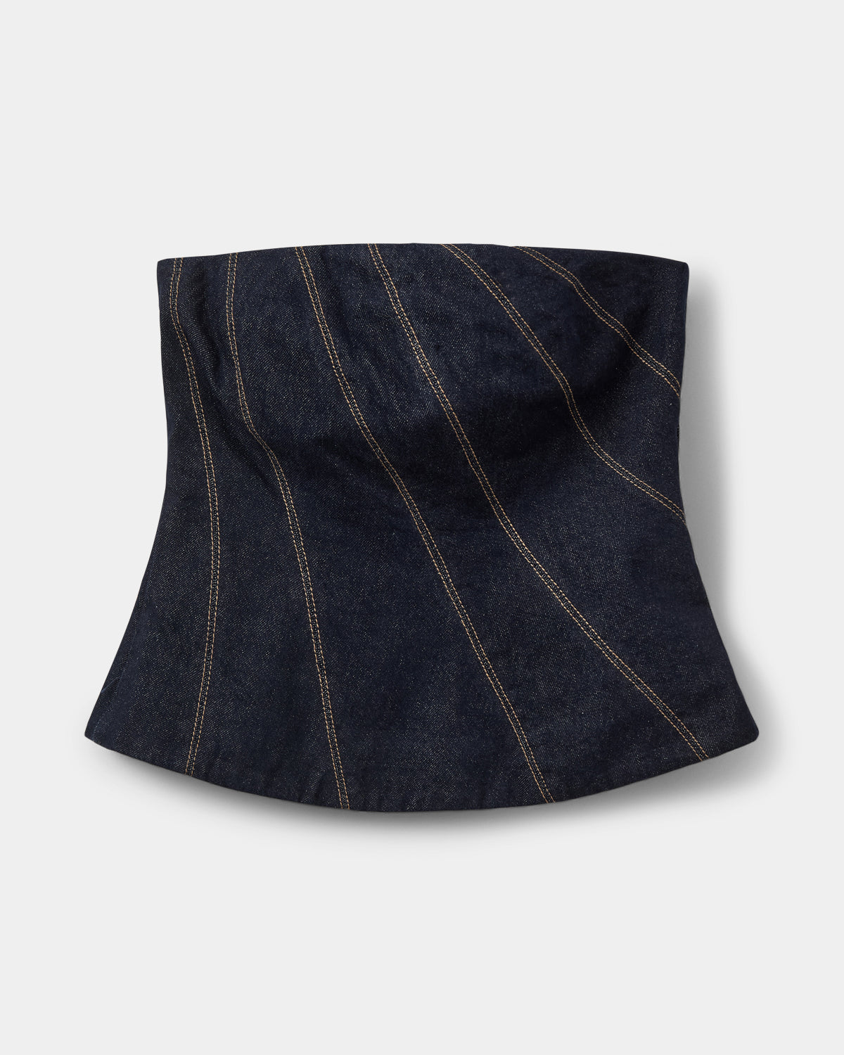 Sofie Schnoor WOMEN TILLESW RÅ DENIM KORSET TOP Top 5090 Dark denim blue