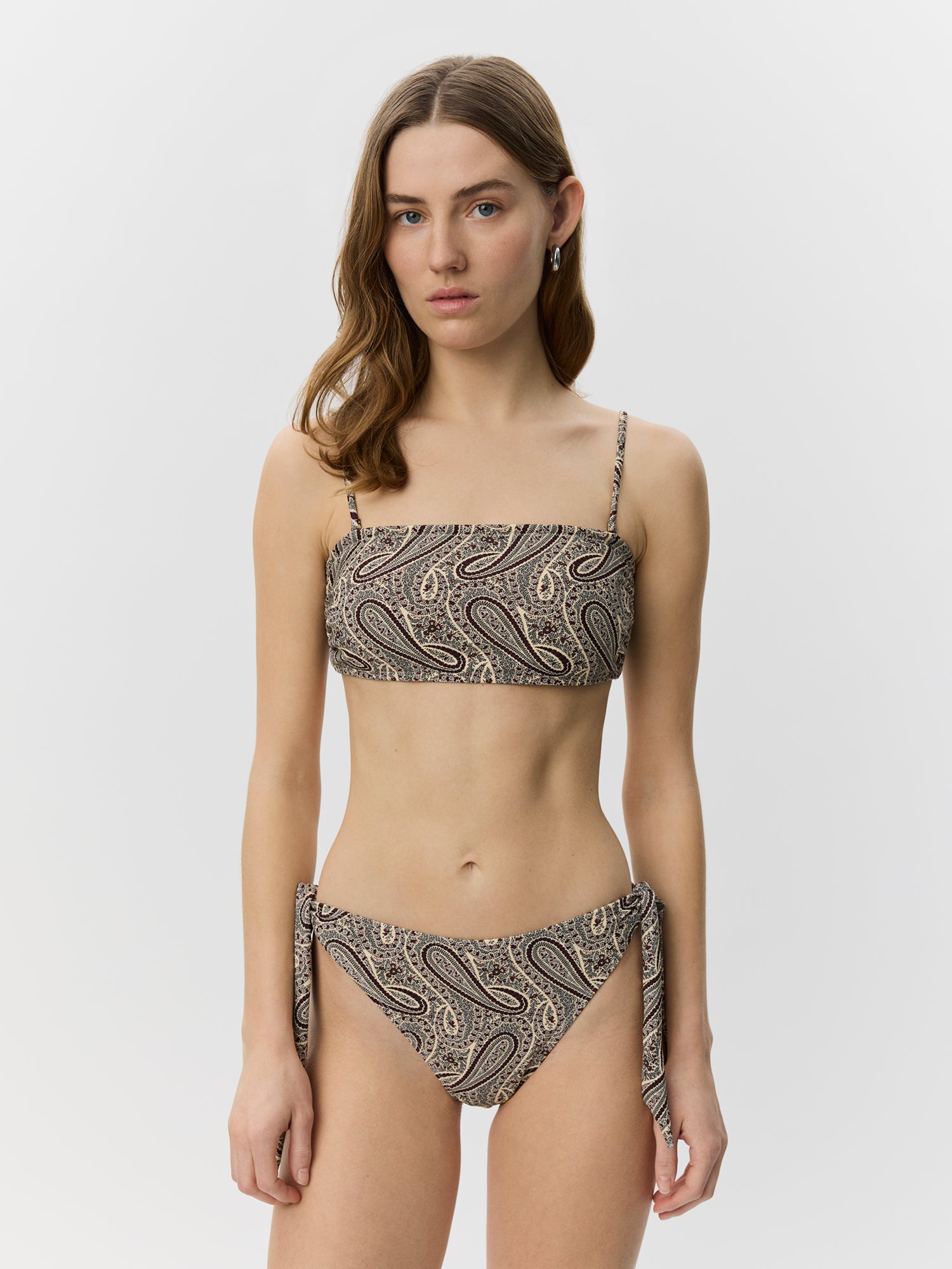 Sofie Schnoor WOMEN VAGASW PAISLEY PRINT BANDEAU BIKINI Bikini 4170 Bordeaux mix Paisley