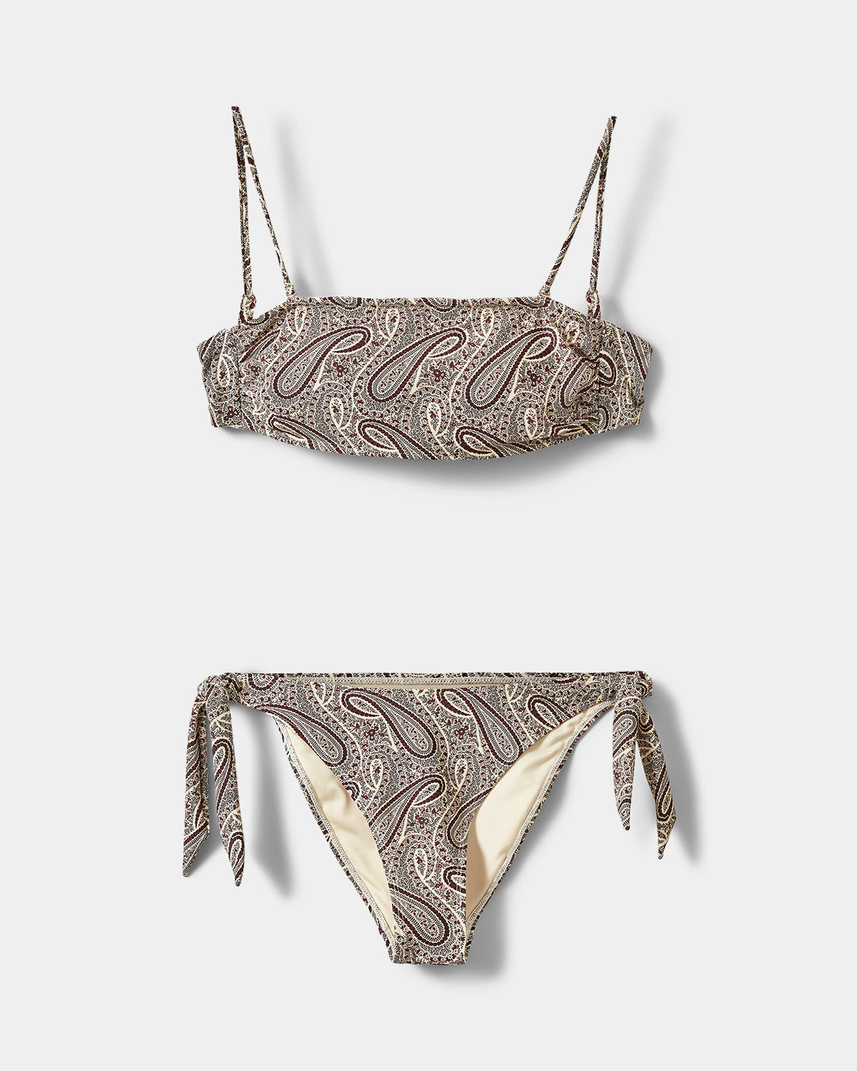 Sofie Schnoor WOMEN VAGASW PAISLEY PRINT BANDEAU BIKINI Bikini 4170 Bordeaux mix Paisley