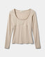 VICTORIASW LANGÆRMET T-SHIRT - Light Sand