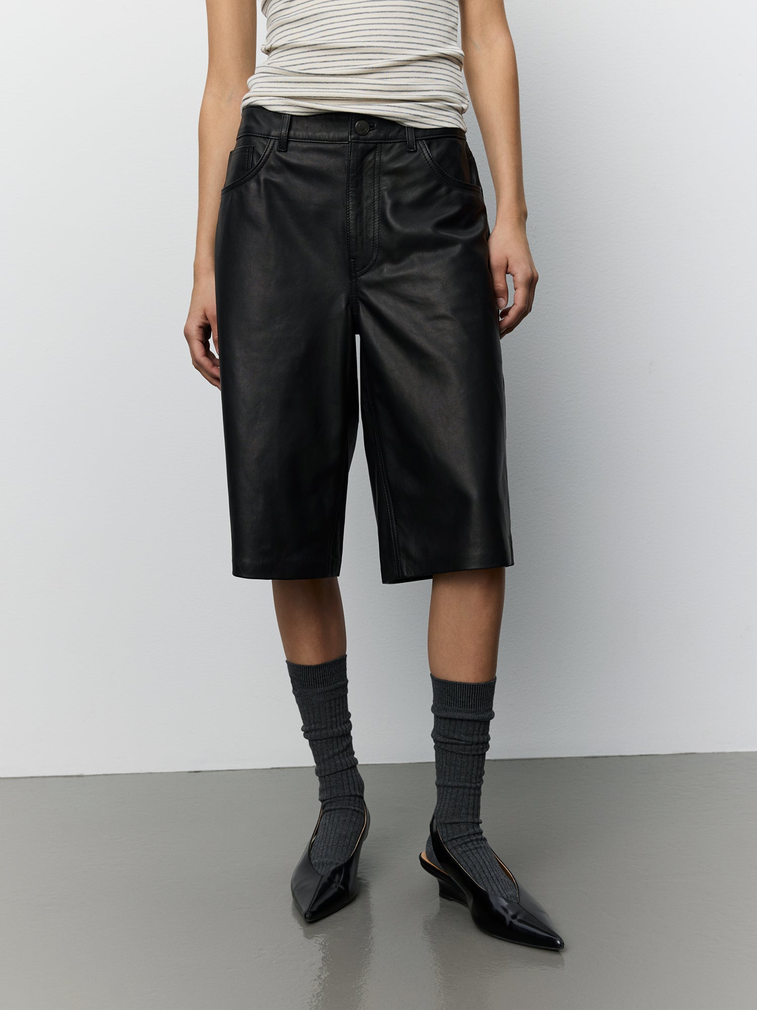 Sofie Schnoor WOMEN VOKESW LÆDER SHORTS Shorts 1000 Black