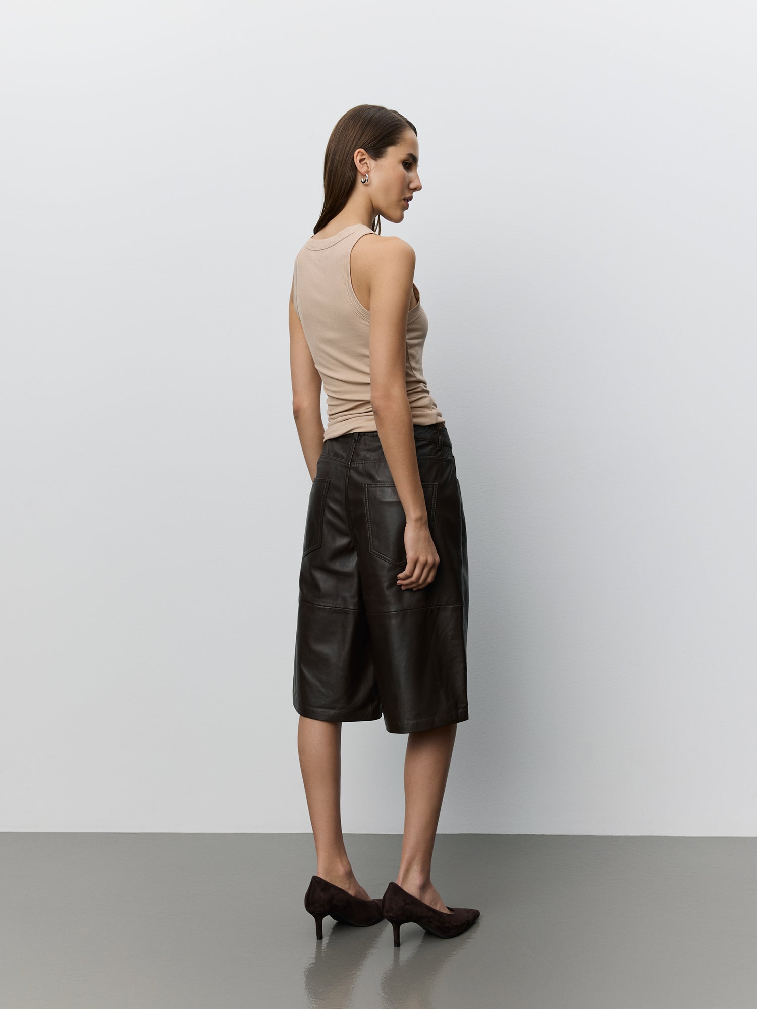 Sofie Schnoor WOMEN VOKESW LÆDER SHORTS Shorts 7025 Dark brown