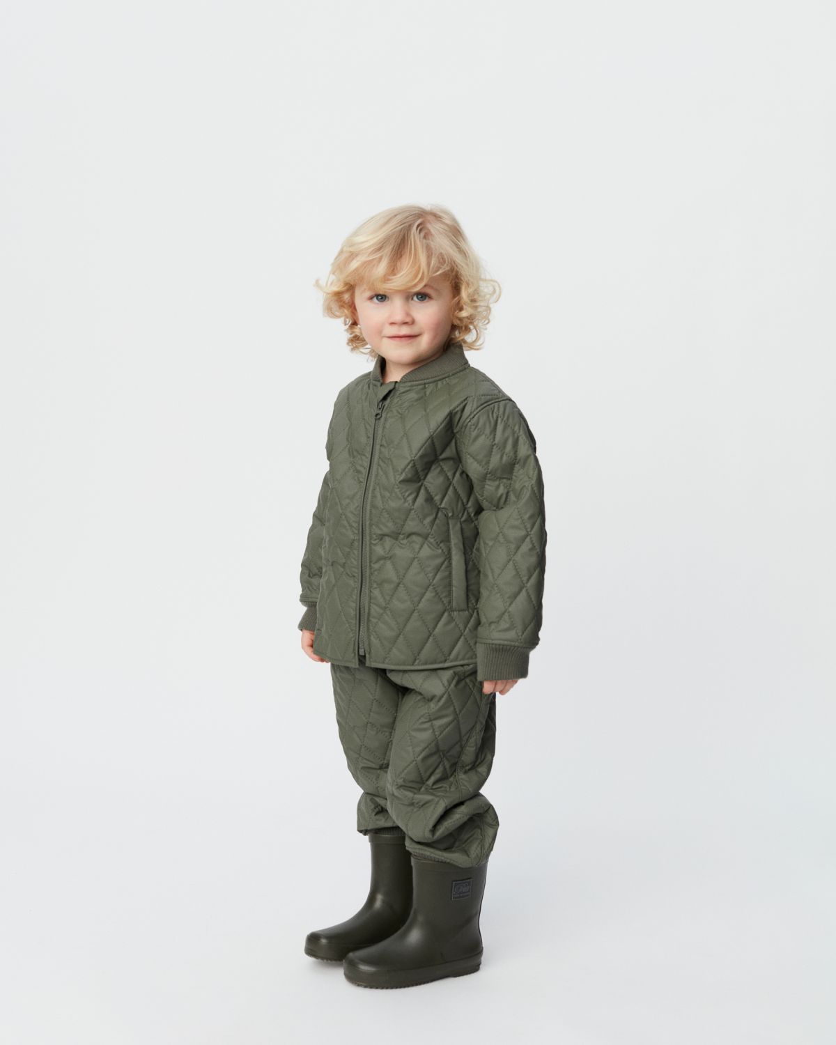 Sofie Schnoor KIDS WILLIAMSK TERMO SÆT Termodragt 3061 Army Green