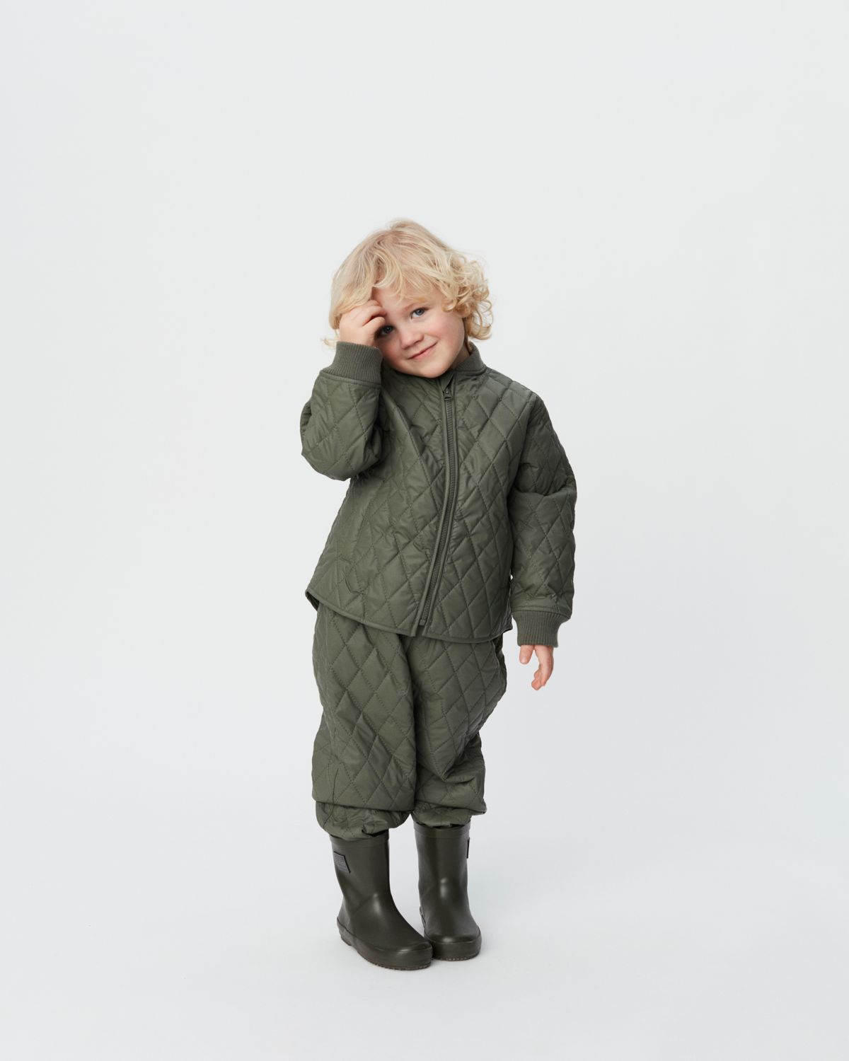 Sofie Schnoor KIDS WILLIAMSK TERMO SÆT Termodragt 3061 Army Green