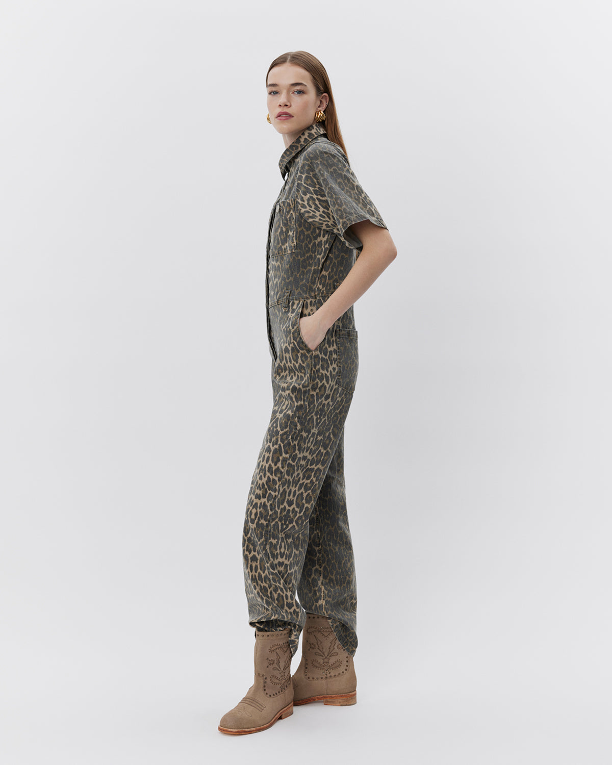 Sofie Schnoor WOMEN WILMASW BUKSEDRAGT Jumpsuit 9086 Light brown leopard