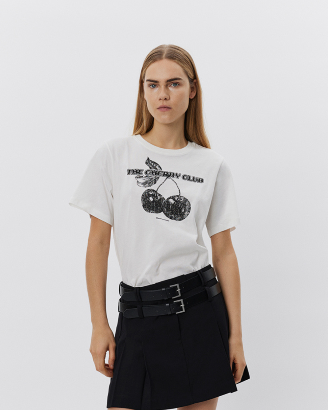 Sofie Schnoor WOMEN ZENASW T-SHIRT T-shirt 0151 Snow White Ebony